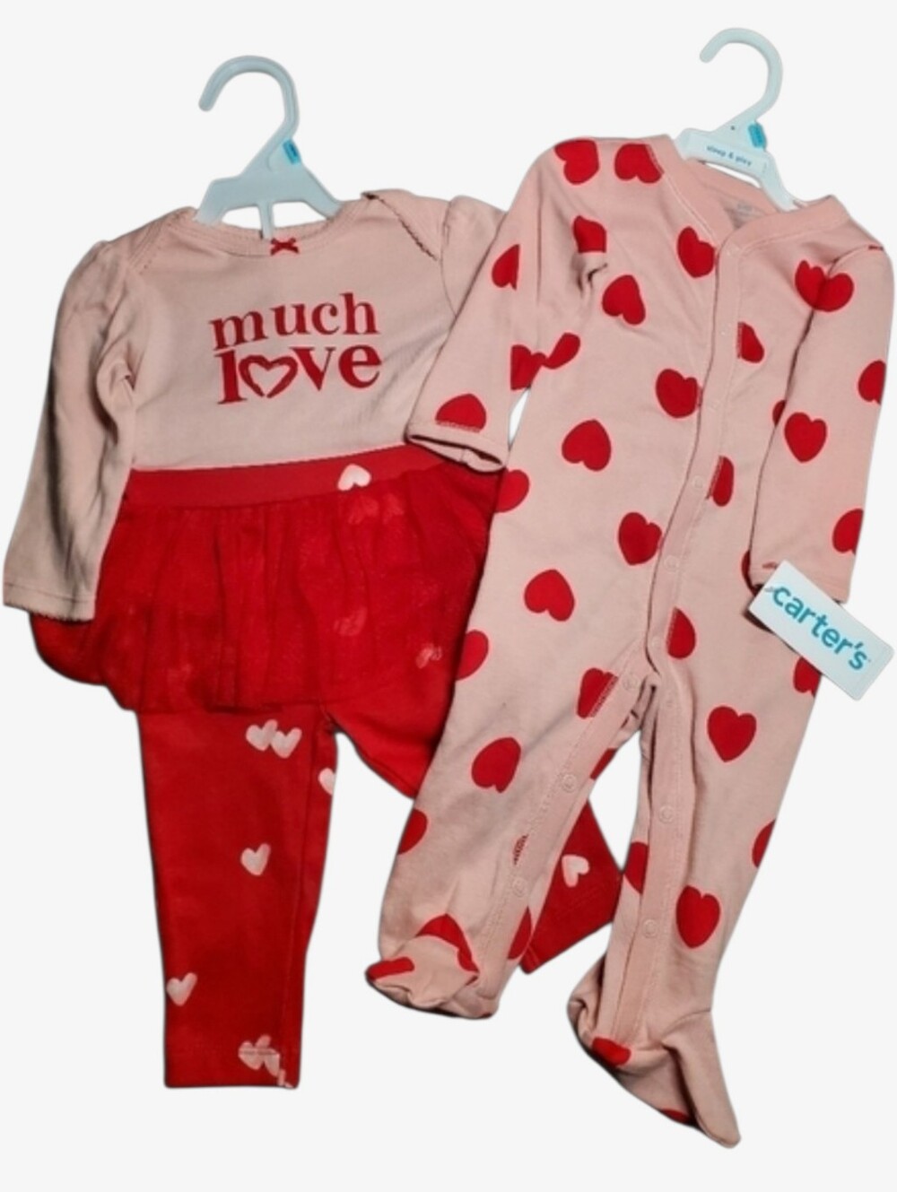 TWO Carter's girls each size 6 months two carters garments